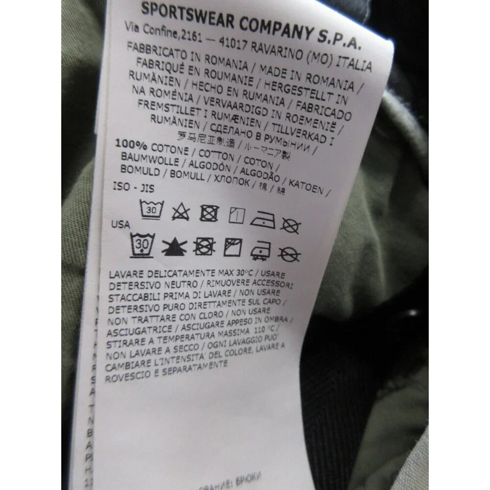 Stone Island Pants 30 Cargo Slim Straight Khakis Canvas Compass 30X31 - Picture 11 of 12